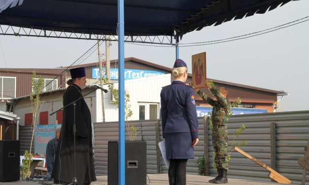 Духовник Таганрогского казачьего округа напутствовал молодых казаков перед сдачей нормативов по военно-спортивной подготовке