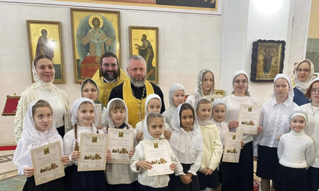 В Георгиевском храме города Таганрога была совершена детская Литургия
